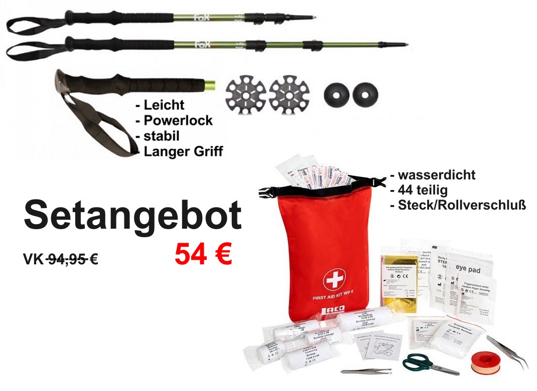 Tourenstock Trekking Erste Hilfe Set