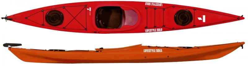 Tahe Lifestyle Solo PE Tourenkajak für Small Size Paddler inkl. Steueranlage