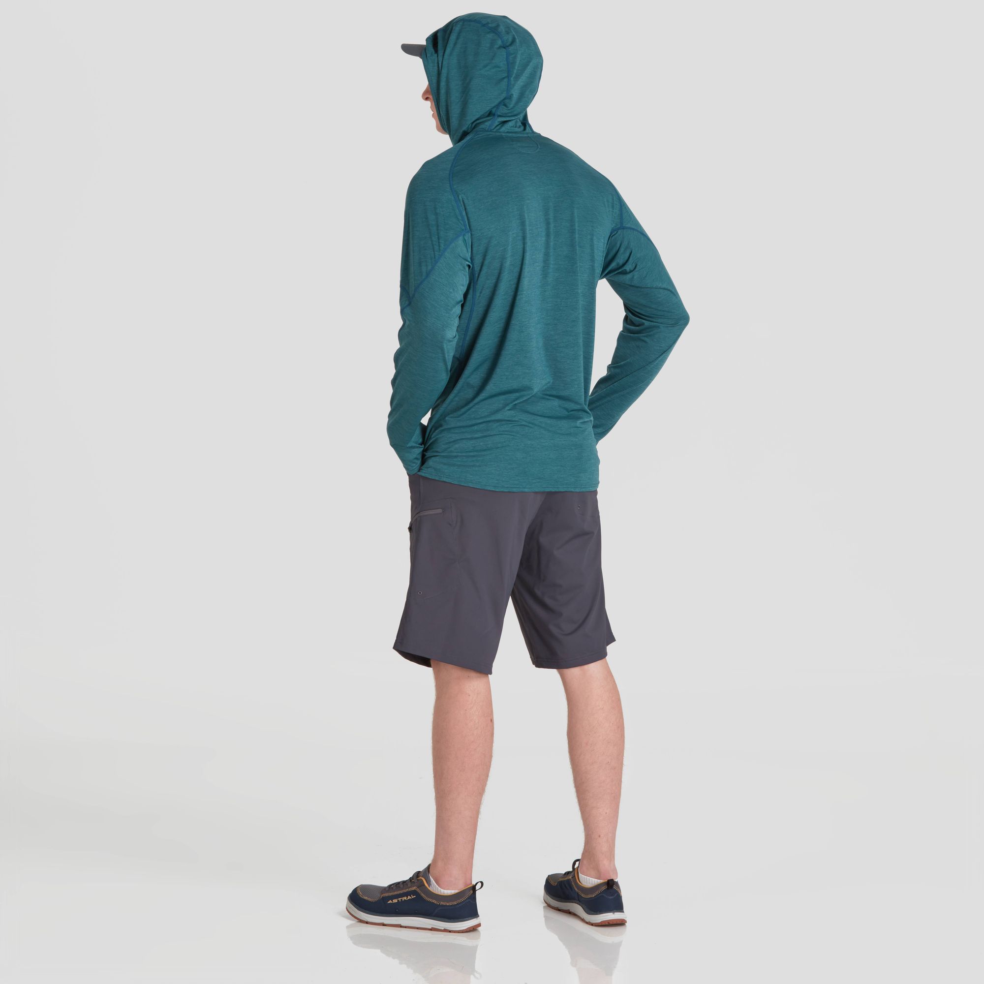 NRS Men's H2Core Silkweight Hoodie blau