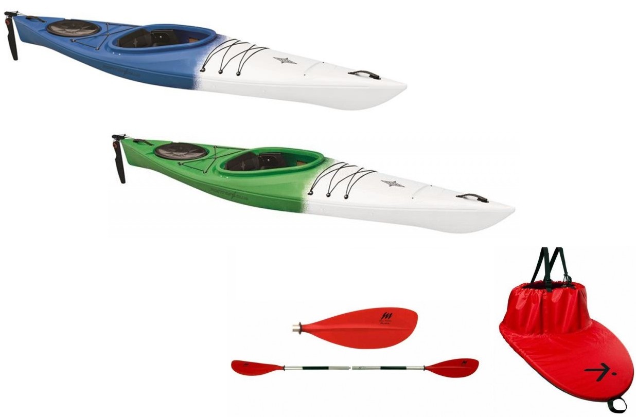 POINT 65 RAIDER Wanderkajak mit Steueranlage im Komplettset  POINT 65 RAIDER Wanderkajak mit Steueranlage im Komplettset