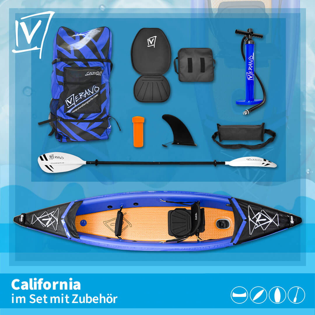 Verano California Luftboot Dropstitch Komplettset