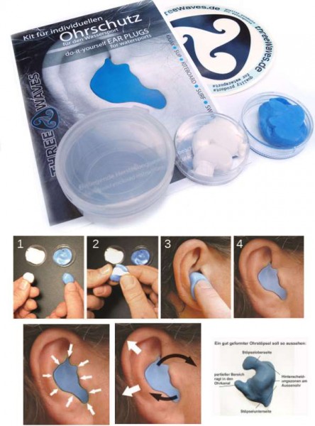 Threewaves Ohrenschutz Ear Plug SET