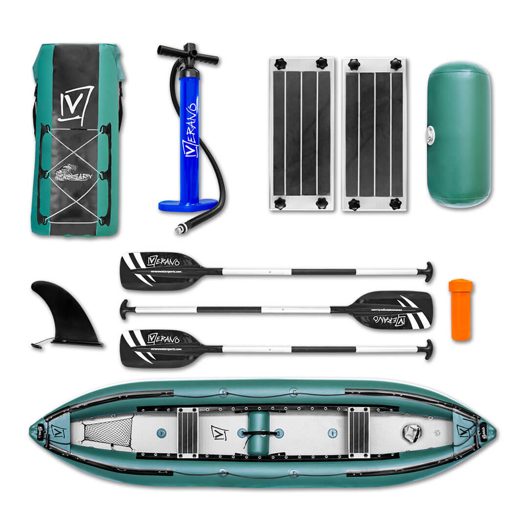 Verano Calgary Allround Luftboot aufblasbares Kanu im Komplettset 