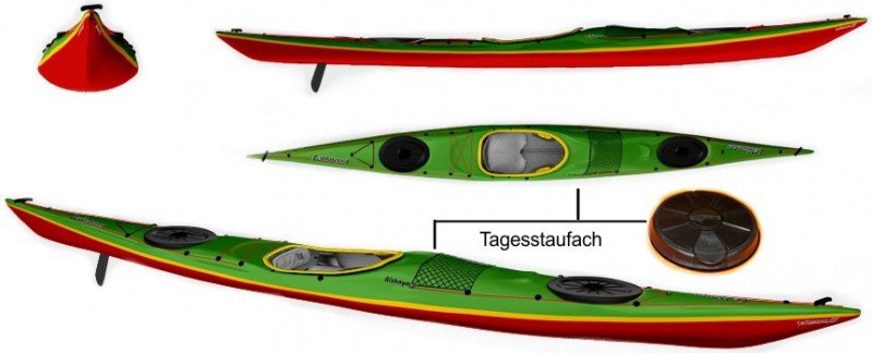 Lettmann Biskaya MV Expedition Plus Steuer-Skeg Kombination