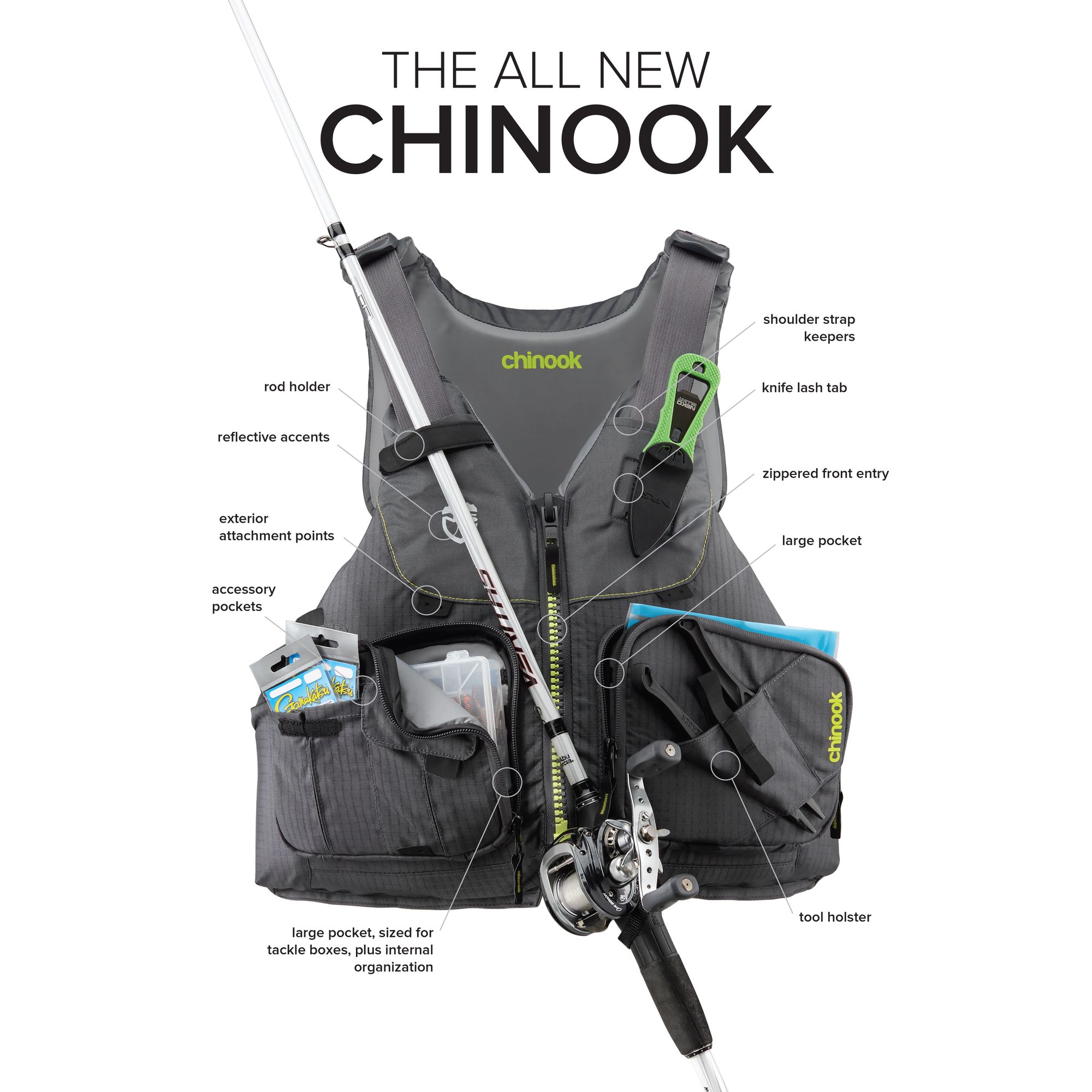 NRS CHINOOK Fishing Angler PDF Schwimmweste