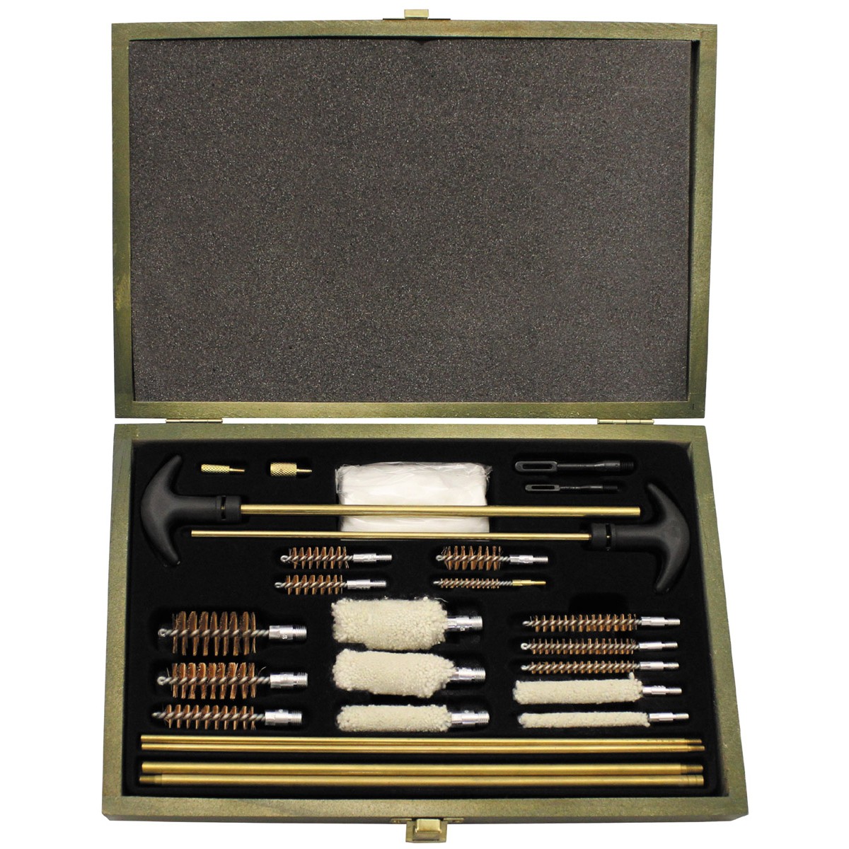 MF Reinigungsset für Langwaffen  Kurzwaffen Multikaliber Holzbox