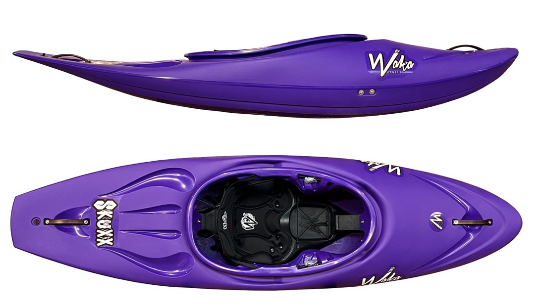 WAKA Kayaks Skuxx Deluxe Wildwasserkajak , half slice, river player