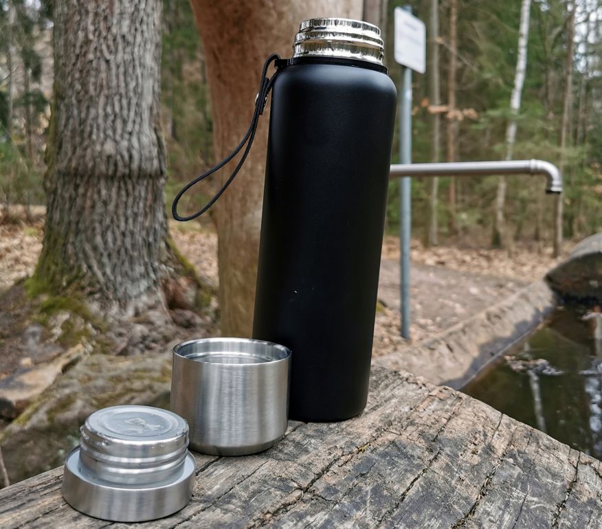 Origin Outdoors Isolierflasche 1.0 L PureSteel Edelstahl 