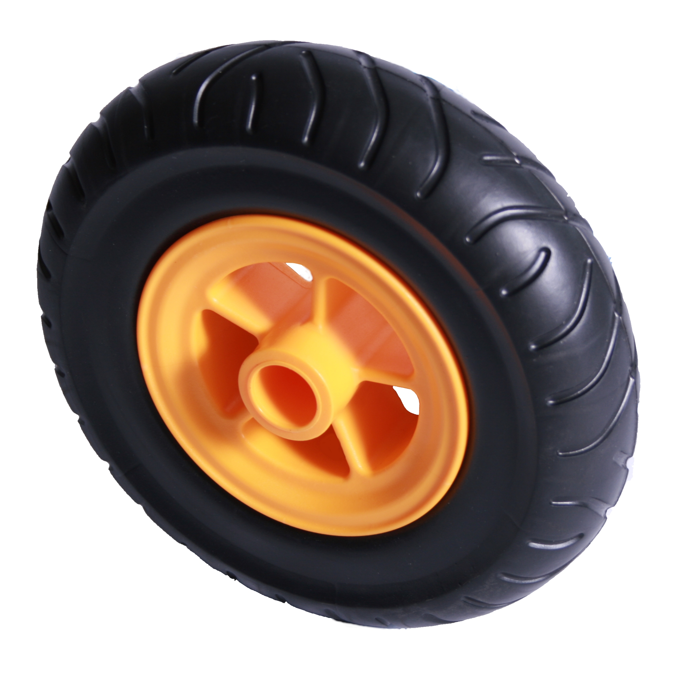 Eckla – Rad 200mm, gelb, pannensicher Eckla – Rad 200mm, gelb, pannensicher