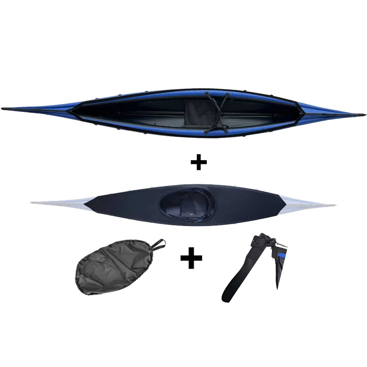 Nortik Scubi SPEED Edition SET blau Faltboot Luftboot Hybridkajak  Nortik Scubi SPEED Edition SET blau Faltboot Luftboot Hybridkajak