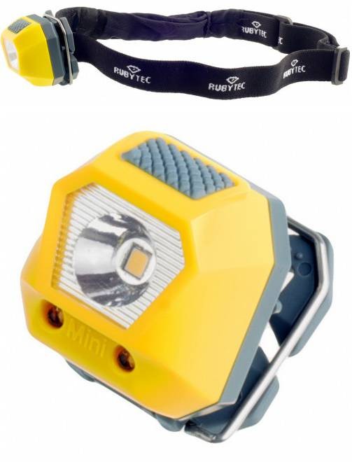 RUBYTEC OWL Mini - Stirnlampe / Clip Lampe