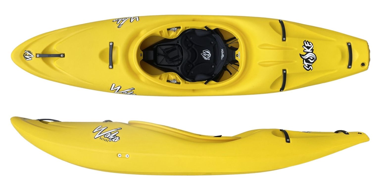 WAKA STOKE Wildwasserkajak Creeker » Bootsfarbe lime KKOAlpinsport